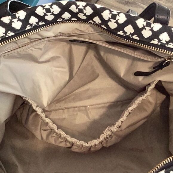 KATE SPADE ADARIA BABY DIAPER BAG TOTE LARGE BLACK CANVAS - Picture 5 of 11